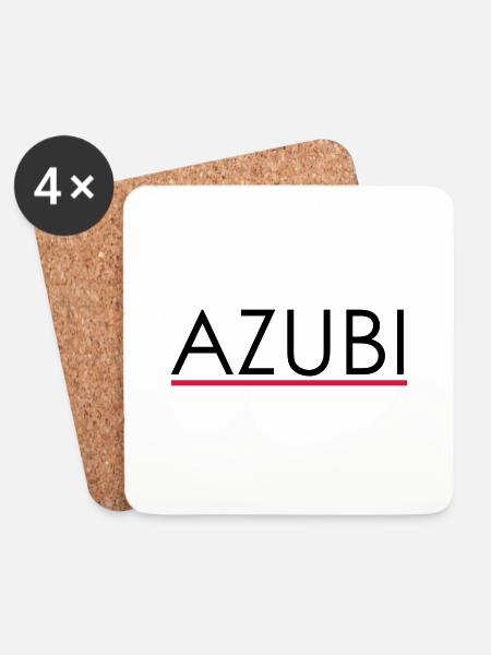 Azubi - Untersetzer (4er-Set) - Weiß