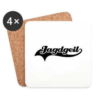 jagdgeil_ii - Untersetzer (4er-Set) - Weiß - Vorne
