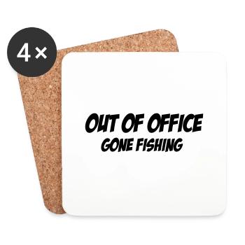 Out of Office - Dessous de verre (lot de 4) - blanc - Devant