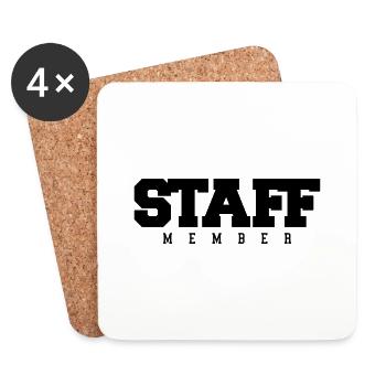 staff_member_lt1 - Dessous de verre (lot de 4) - blanc - Devant
