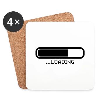 loading_gl1 - Untersetzer (4er-Set) - Weiß - Vorne