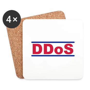 DDoS - Coasters (set of 4) - white - Front