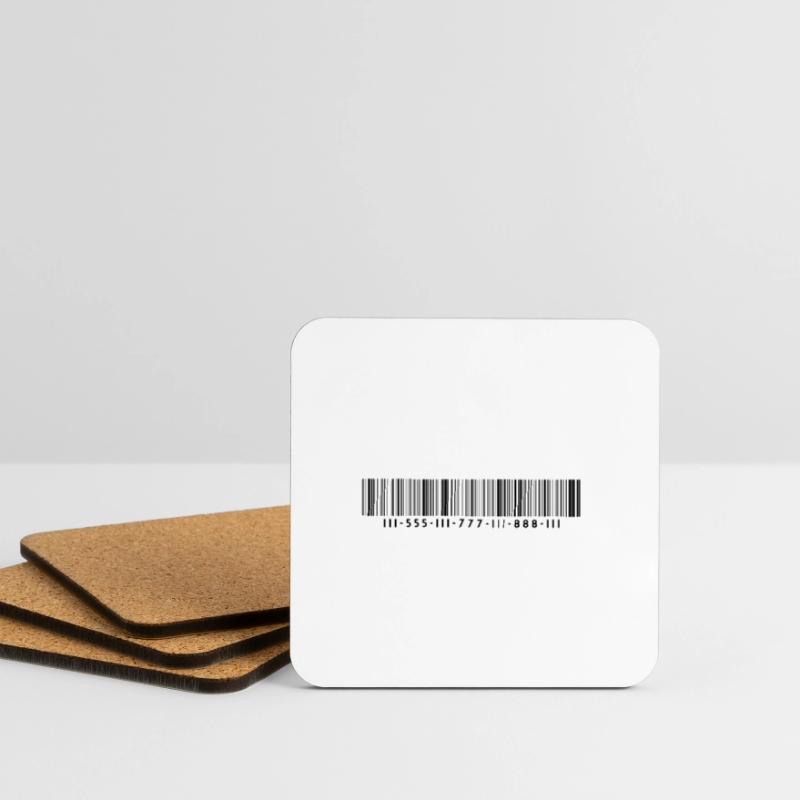 Barcode bar code strip codes Coasters (set of 4)