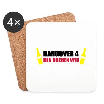 hangover4 - Untersetzer (4er-Set) - Weiß - Vorne