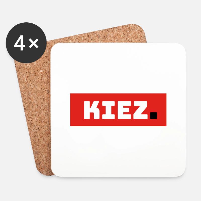 Kiez - Untersetzer (4er-Set) - Weiß