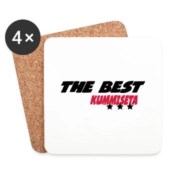 The best kummiseta - Dessous de verre (lot de 4) - blanc - Devant