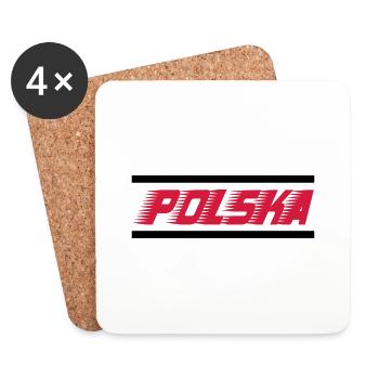 polska_2 - Untersetzer (4er-Set) - Weiß - Vorne
