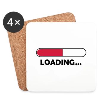 loading_002 - Untersetzer (4er-Set) - Weiß - Vorne