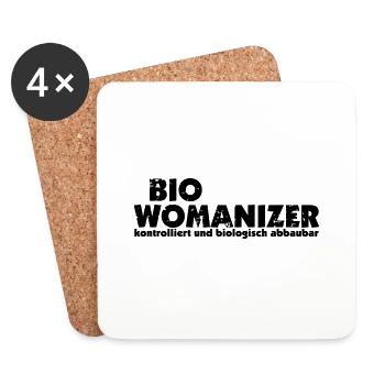 bio womanizer - Untersetzer (4er-Set) - Weiß - Vorne