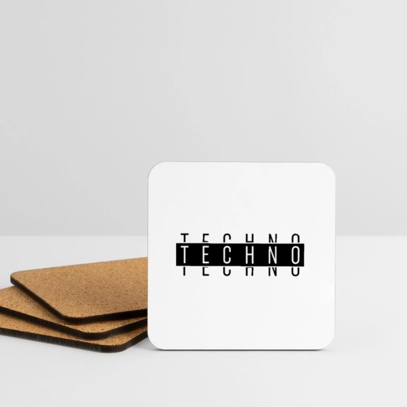 TECHNO TECHNO TECHNO Dessous de verre (lot de 4)