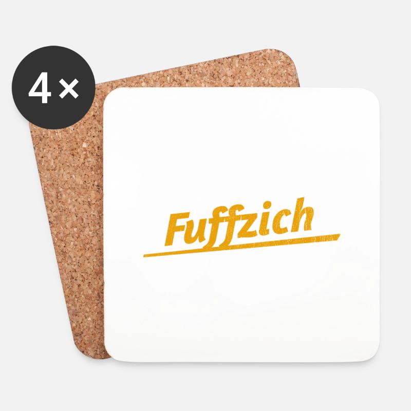 fuffzich 50 fünzig 50. Geburtstag - Untersetzer (4er-Set) - Weiß