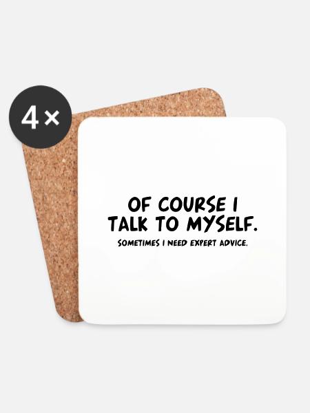 Funny Funny Funny Cool New Cool Saying Sayings - Coasters (set of 4) - white