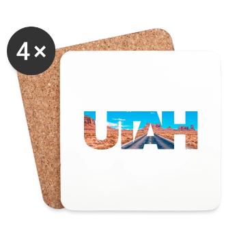 Utah - Dessous de verre (lot de 4) - blanc - Devant