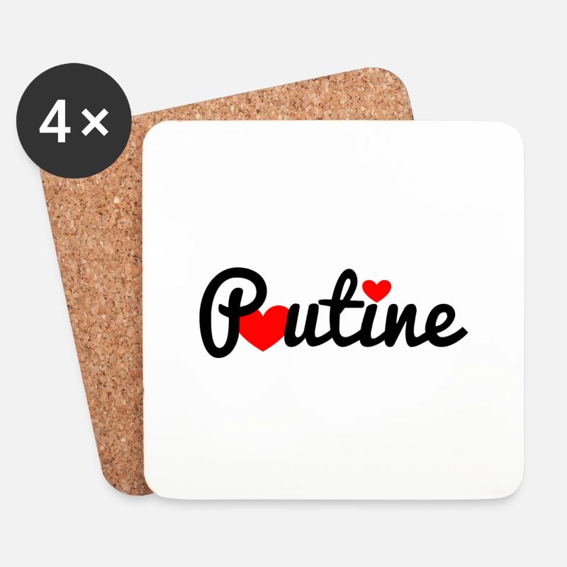 Poutine - Coasters (set of 4) - white