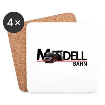 Modellbahn - Untersetzer (4er-Set) - Weiß - Vorne