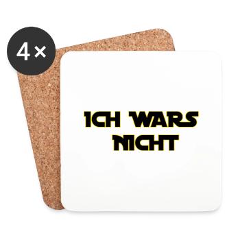 Ich Wars Nicht Geschenkidee - Untersetzer (4er-Set) - Weiß - Vorne