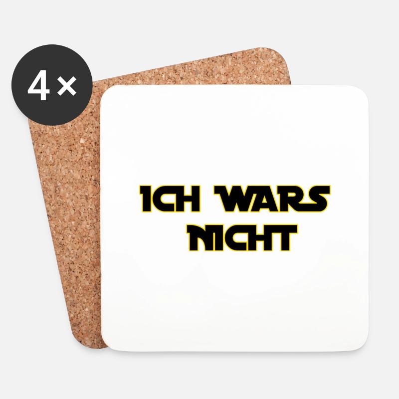 Ich Wars Nicht Geschenkidee - Untersetzer (4er-Set) - Weiß