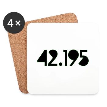 42 195 K - Untersetzer (4er-Set) - Weiß - Vorne