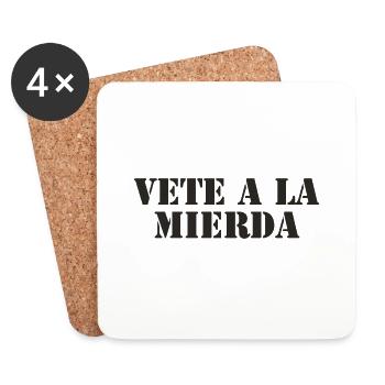 Spanish Saying Spanish Language - Coasters (set of 4) - white - Front