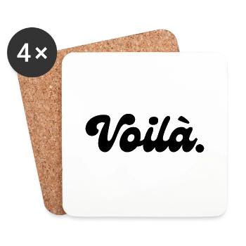 Here is a gift idea - Coasters (set of 4) - white - Front
