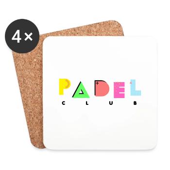 Padel Club l - Amoureux de Padel - Dessous de verre (lot de 4) - blanc - Devant