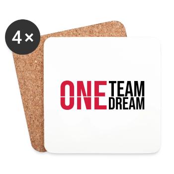 One Team Dream - Coasters (set of 4) - white - Front