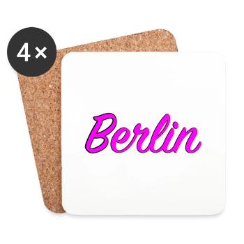 Berlin - Dessous de verre (lot de 4) - blanc - Devant