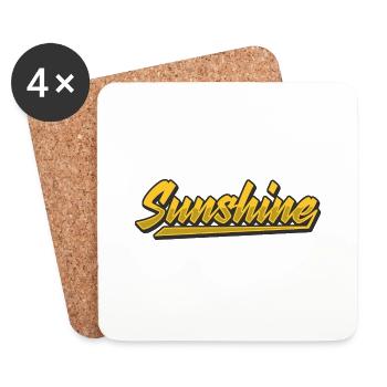 Sunshine - Untersetzer (4er-Set) - Weiß - Vorne