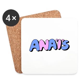 Anaïs - Dessous de verre (lot de 4) - blanc - Devant
