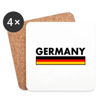 Allemagne - Dessous de verre (lot de 4) - blanc - Devant