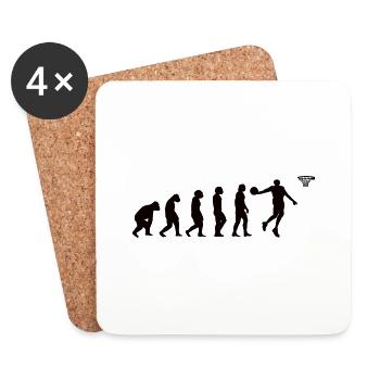 Club de basket-ball Amateurs de basket-ball Joueurs de basket-ball - Dessous de verre (lot de 4) - blanc - Devant