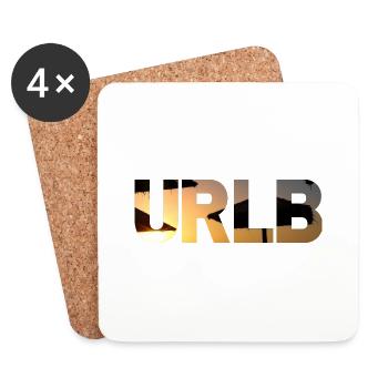 URLB - Urlaub Sonne Strand Urlaub Ferien Sommer - Untersetzer (4er-Set) - Weiß - Vorne