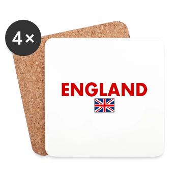England - Coasters (set of 4) - white - Front