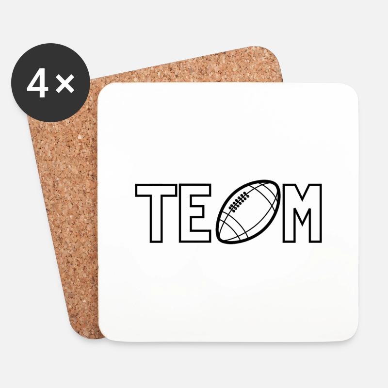 Team - Untersetzer (4er-Set) - Weiß