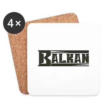 exyu balkan rock bosna croatia serbia - Coasters (set of 4) - white - Front