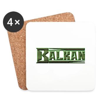 exyu balkan rock bosna croatia serbia - Coasters (set of 4) - white - Front