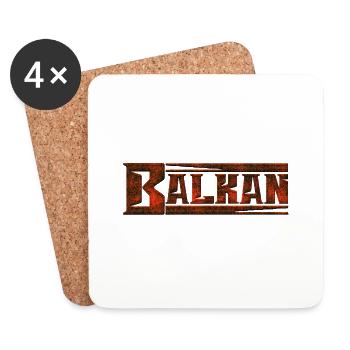 exyu balkan rock bosna croatia serbia - Coasters (set of 4) - white - Front