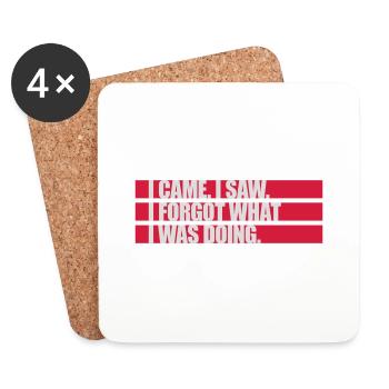 I came saw forget - Untersetzer (4er-Set) - Weiß - Vorne