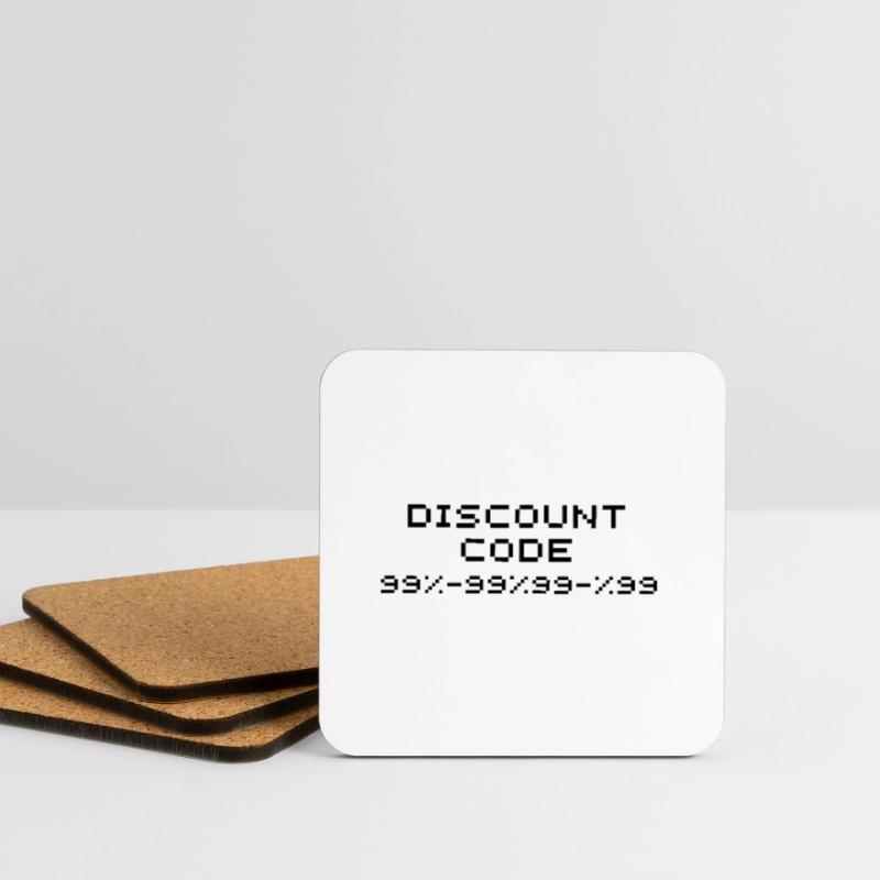 Code de réduction/code de rabais 99 Dessous de verre (lot de 4)