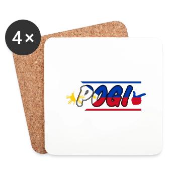 Philippines Filipino Pogi Vintage Sweet I Cadeau - Dessous de verre (lot de 4) - blanc - Devant