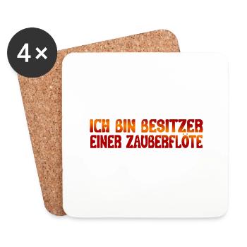 Zauberflöte - Untersetzer (4er-Set) - Weiß - Vorne