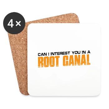 Can I Interest You In A Root Canal 4 - Untersetzer (4er-Set) - Weiß - Vorne