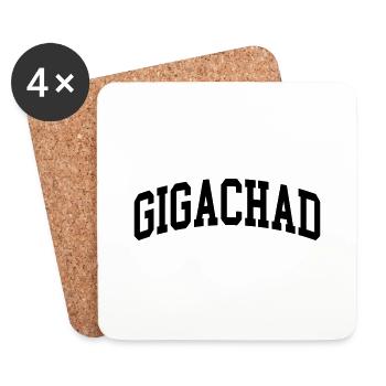 Gigachad - Coasters (set of 4) - white - Front