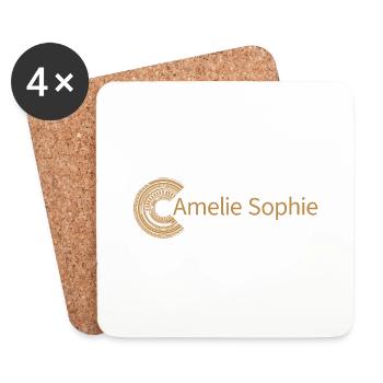 Pour Amélie Sophie - Dessous de verre (lot de 4) - blanc - Devant