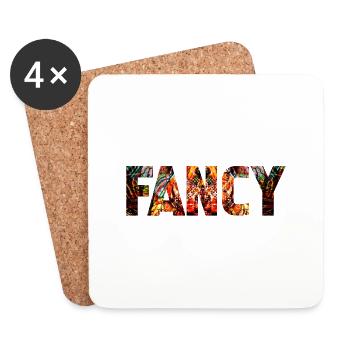 fancy bunt 2 - Untersetzer (4er-Set) - Weiß - Vorne