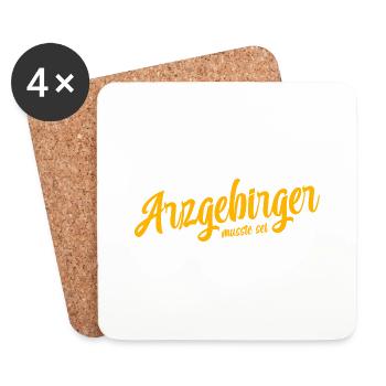 Erzgebirge Heimat liebe - Untersetzer (4er-Set) - Weiß - Vorne