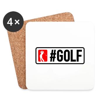 #GOLF - Untersetzer (4er-Set) - Weiß - Vorne