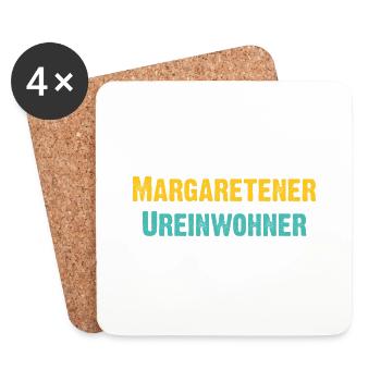 Margaretner Ureinwohner Wien Österreich Spruch - Untersetzer (4er-Set) - Weiß - Vorne