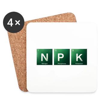NPK - the essentials - Untersetzer (4er-Set) - Weiß - Vorne