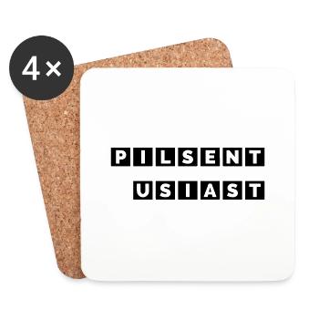 Pils enthusiast - Coasters (set of 4) - white - Front